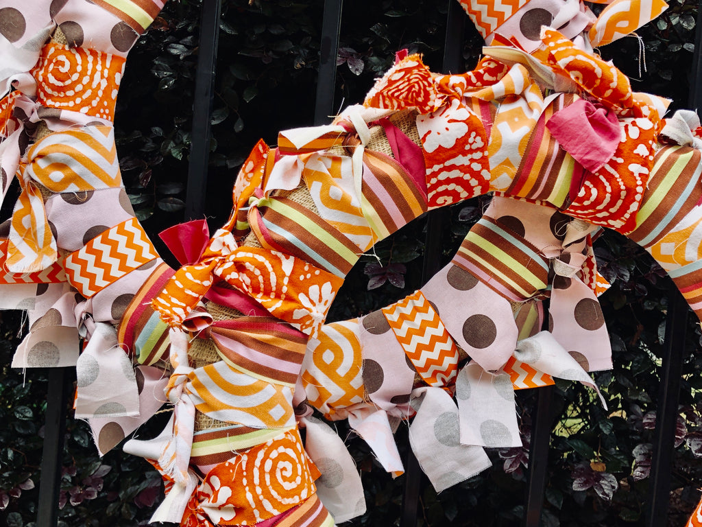 Super Quick Fabric Wreaths