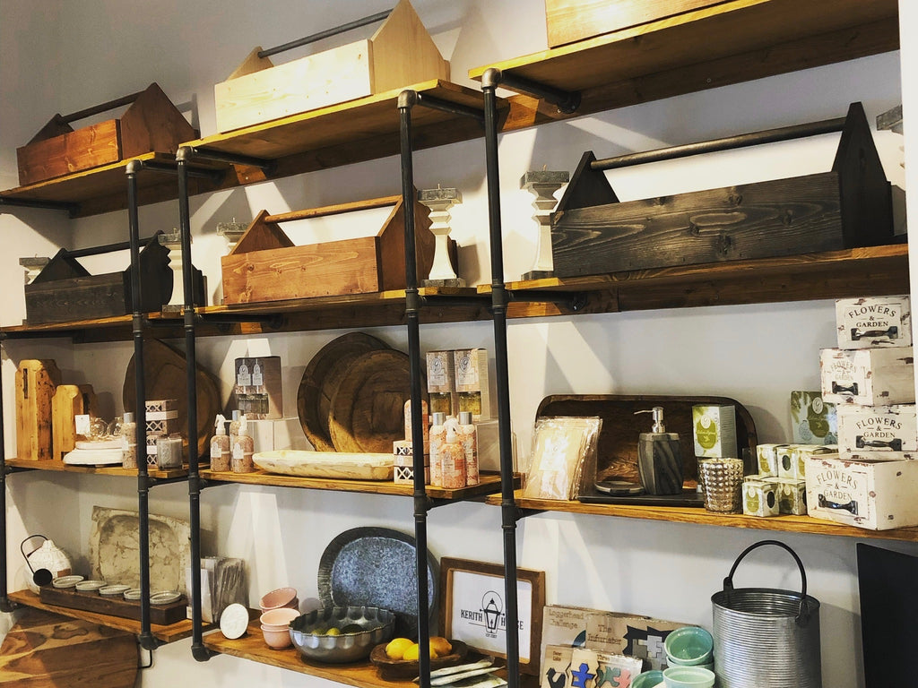 Industrial Chic Pipe Shelving