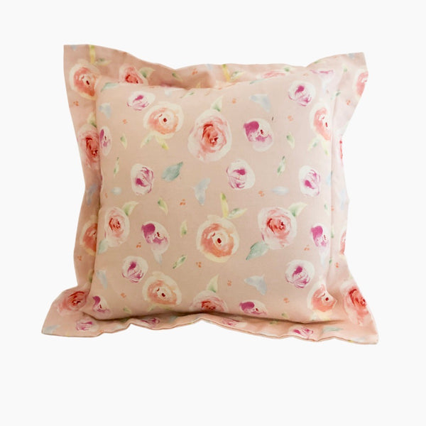 Throw Pillow-Pink flowers