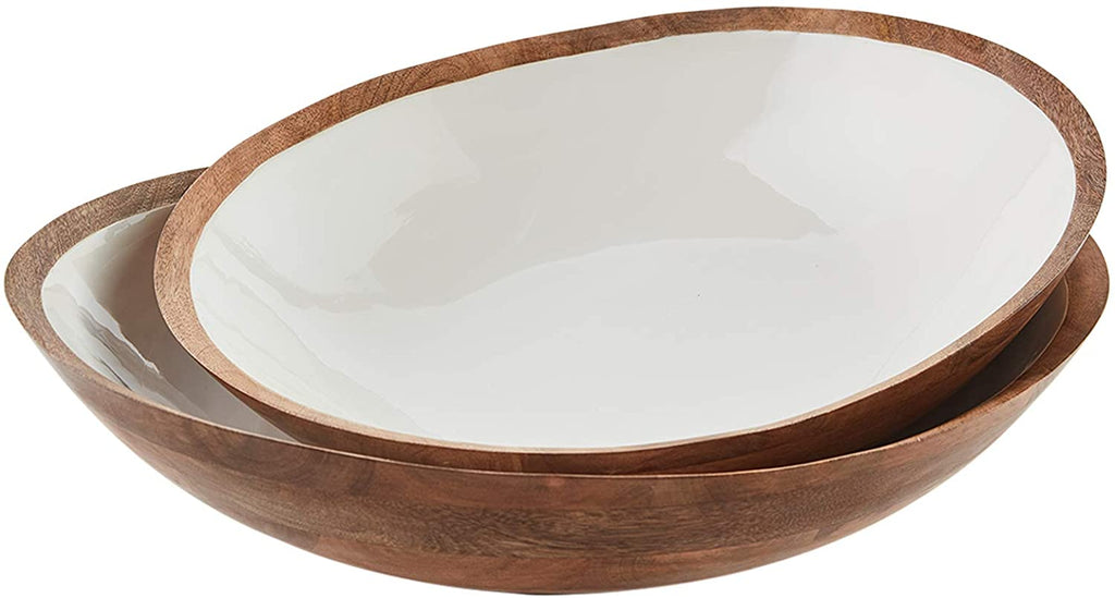 White Enamel Bowl-Medium