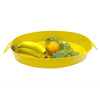 Large oval, enamel tray in yellow