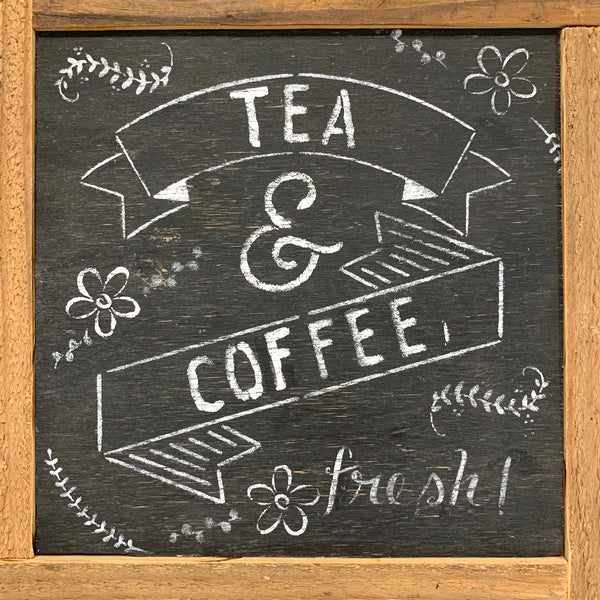 Wooden Sign-tea & coffee
