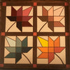 Maple leaf autumn barn quilt, 3'x3',on wood, hand painted