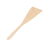 Angled wooden spatula