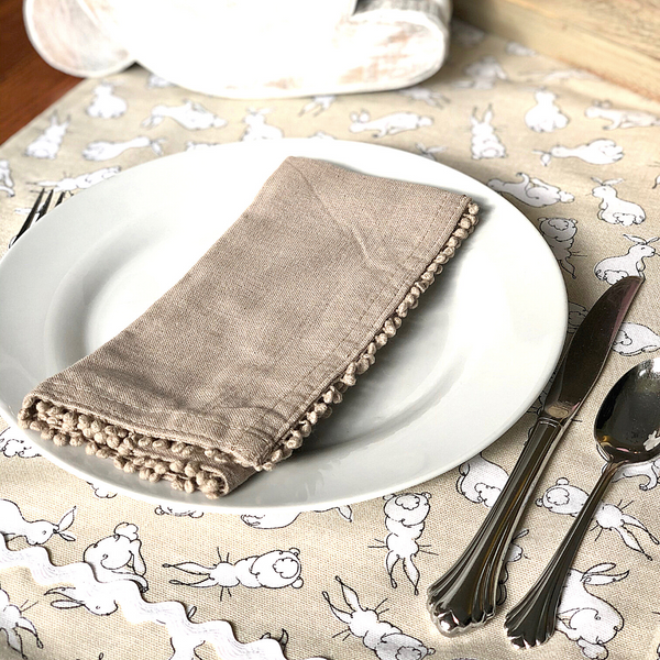 Hand-Made Bunny Table Runner or Valance