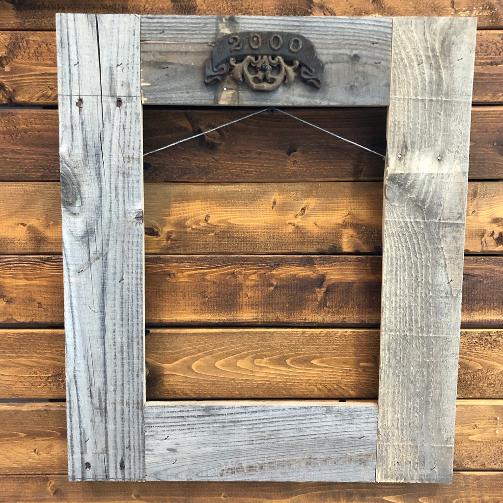 Rustic Wood Frame From Pallet Wood Millenial